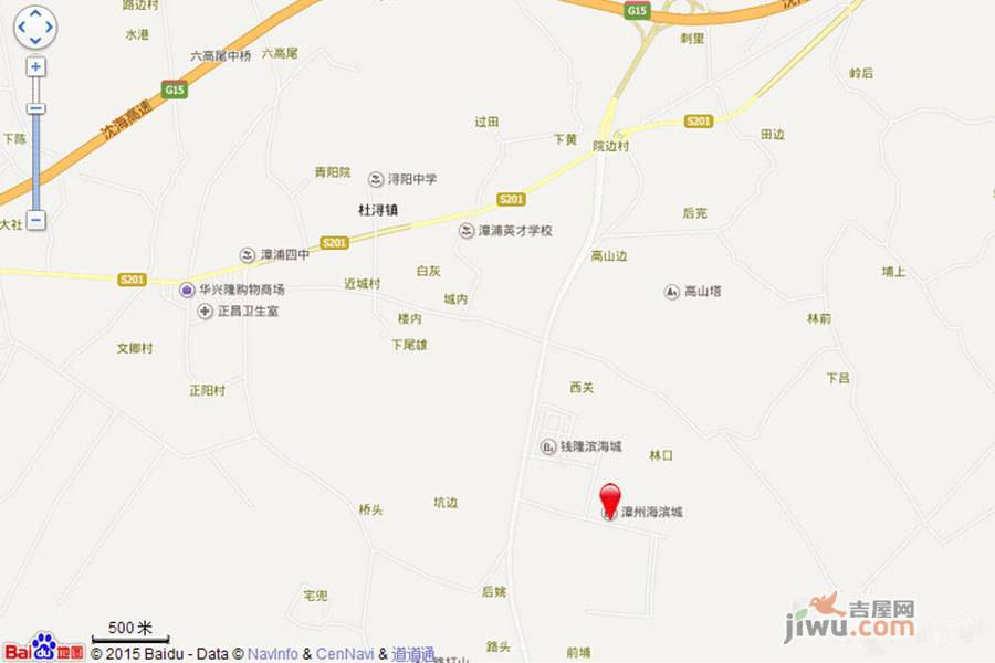 漳州海滨城位置交通图