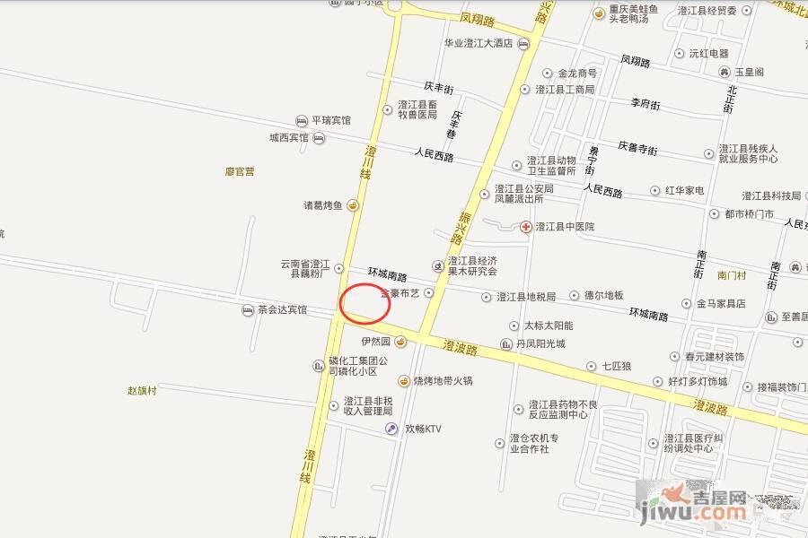 澄江财富广场位置交通图
