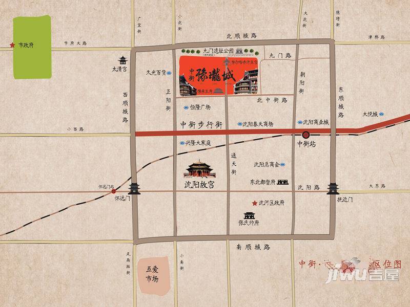 中街·豫珑城位置交通图图片