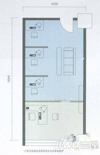 新财富大厦普通住宅100.9㎡户型图