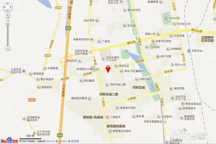 枫杨1克拉生活广场位置交通图1