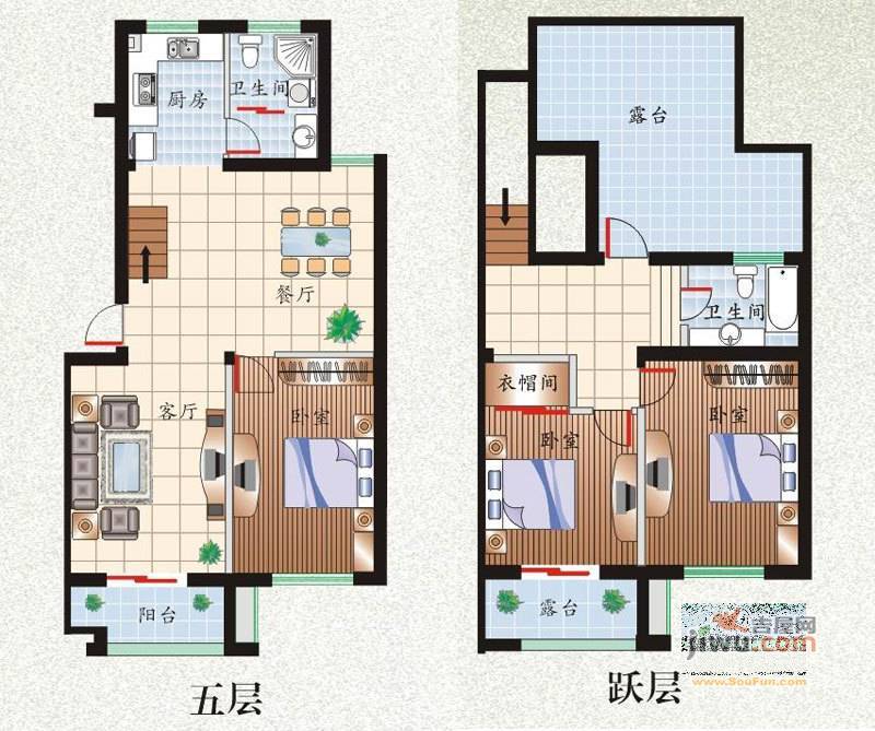 佳芸花园4室2厅2卫143.7㎡户型图