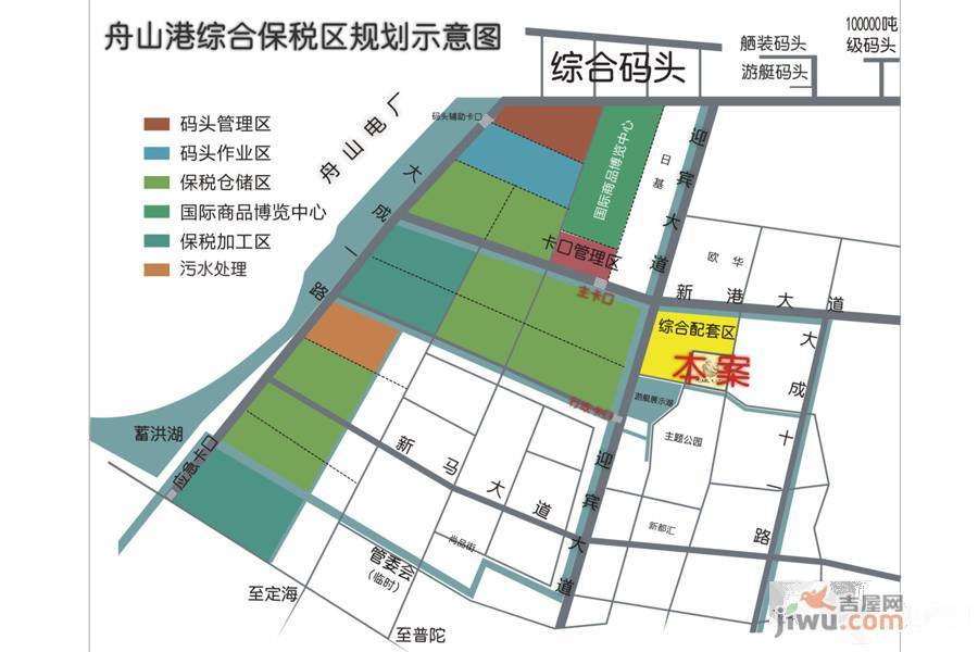 舟山港综合保税区明珠广场规划图