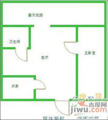 汀苑小区2室1厅1卫户型图