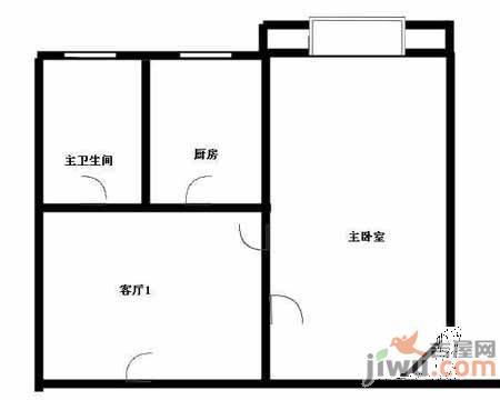 天香苑3室2厅1卫户型图