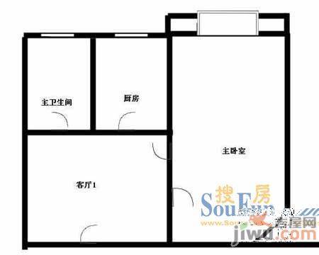 南瑞沐春园2室2厅1卫户型图