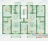 百蕊山庄2室2厅1卫户型图