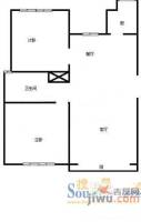 中江新村西区2室2厅1卫户型图