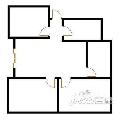 新宇花苑2室1厅1卫户型图