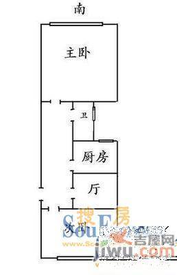 新工村2室1厅1卫户型图