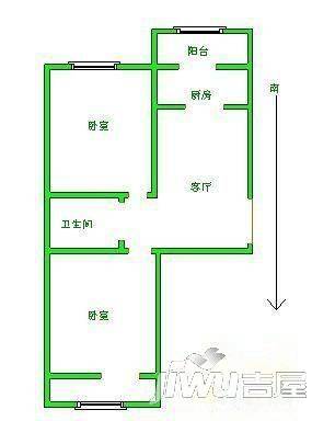 长江市场园4室2厅2卫户型图