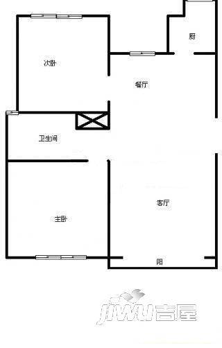 长江市场园4室2厅2卫户型图