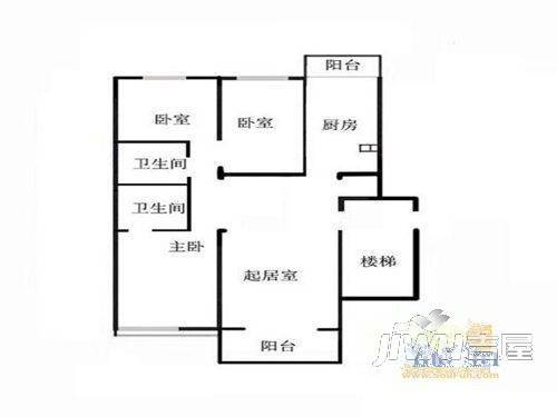 朝阳新村3室1厅2卫户型图