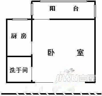 笆斗新村1室1厅1卫户型图