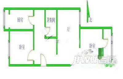 铁路小区1室1厅1卫户型图