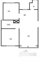 天门花园2室2厅1卫户型图