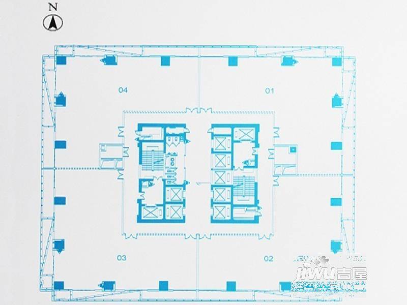 凯天国际普通住宅618.5㎡户型图