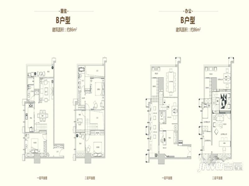 三迪·创富广场1室1厅1卫63㎡户型图