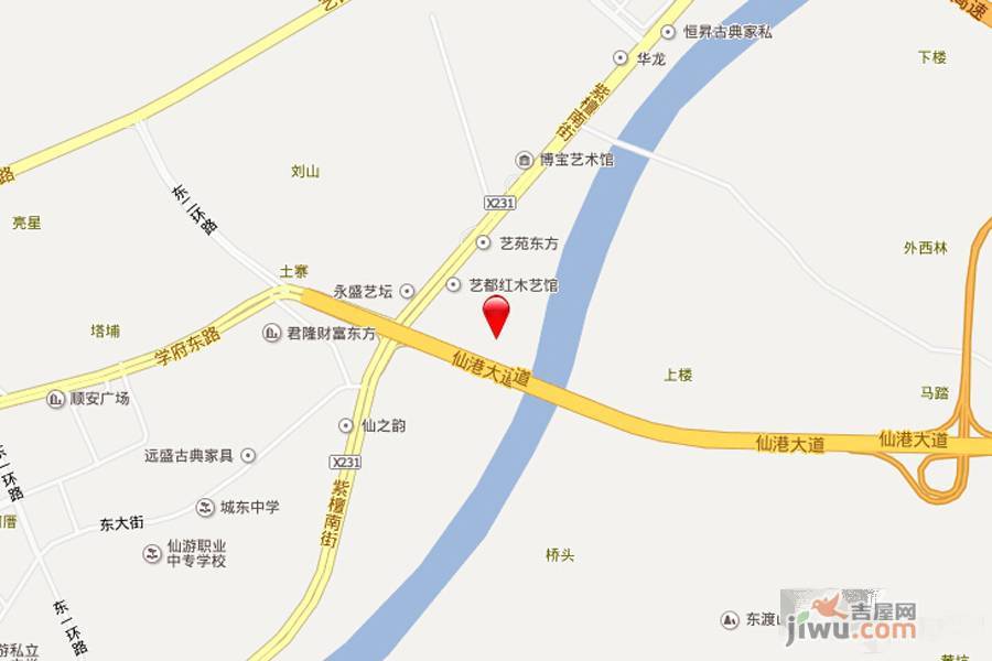 锦福滨江国际位置交通图