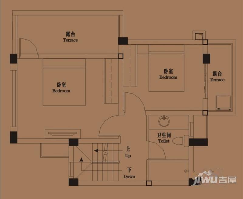 御青城4室2厅3卫120㎡户型图