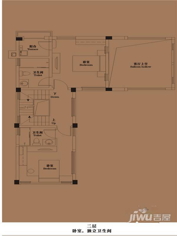 御青城5室3厅4卫193㎡户型图