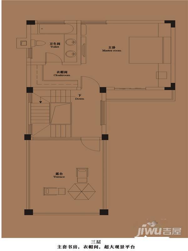 御青城5室3厅4卫193㎡户型图