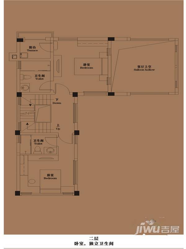 御青城5室3厅4卫193㎡户型图