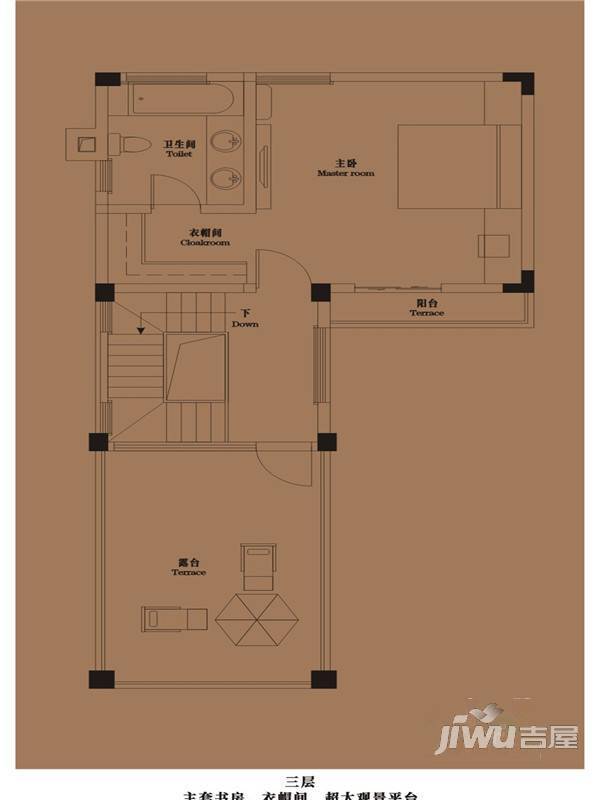 御青城5室3厅3卫193㎡户型图