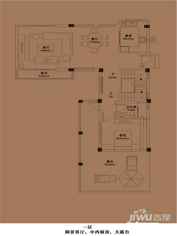 御青城5室3厅4卫193㎡户型图