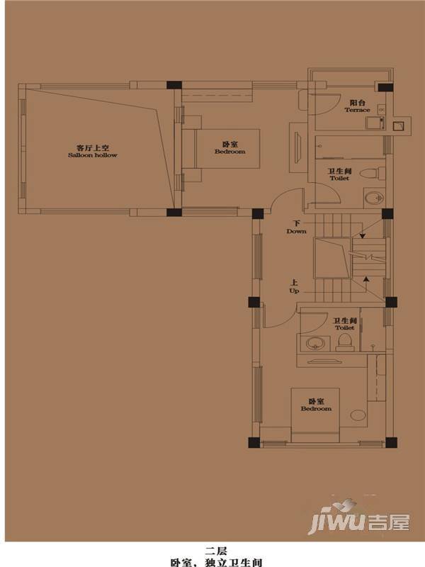 御青城5室3厅4卫193㎡户型图