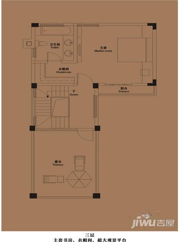 御青城4室3厅4卫193㎡户型图