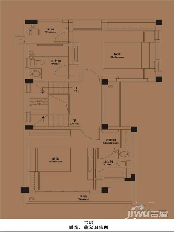 御青城3室5厅4卫179㎡户型图