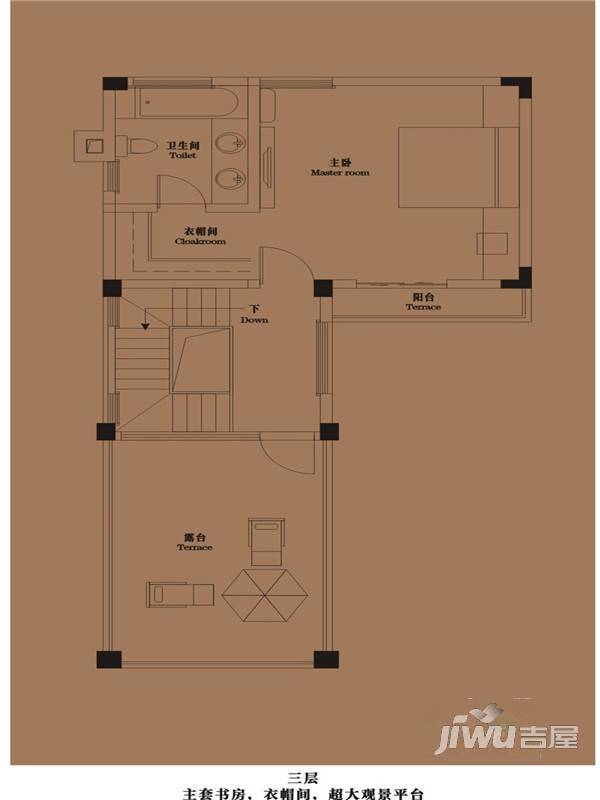 御青城5室3厅3卫193㎡户型图