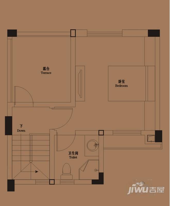 御青城3室2厅3卫111㎡户型图