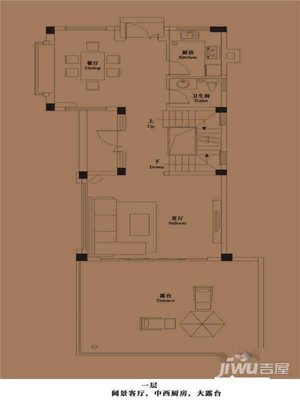 御青城3室5厅4卫178㎡户型图