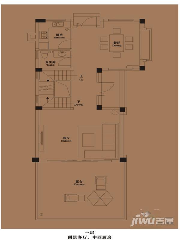 御青城3室5厅4卫179㎡户型图