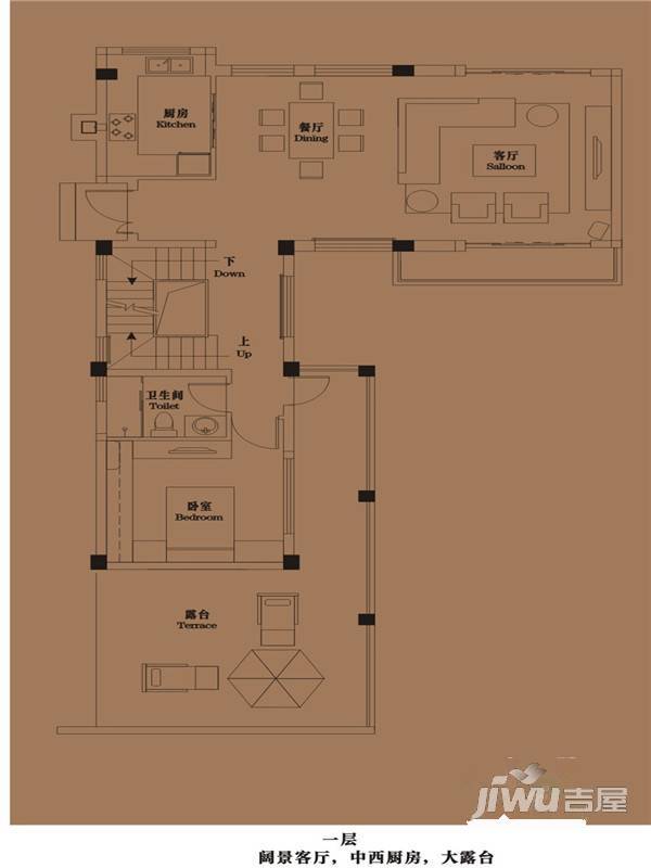 御青城5室3厅4卫193㎡户型图