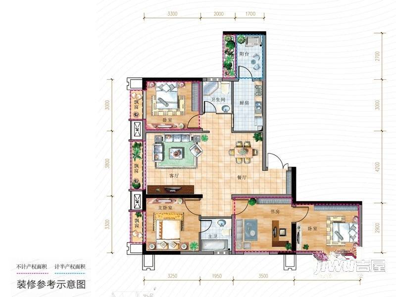 香悦城悦公馆4室2厅2卫79㎡户型图