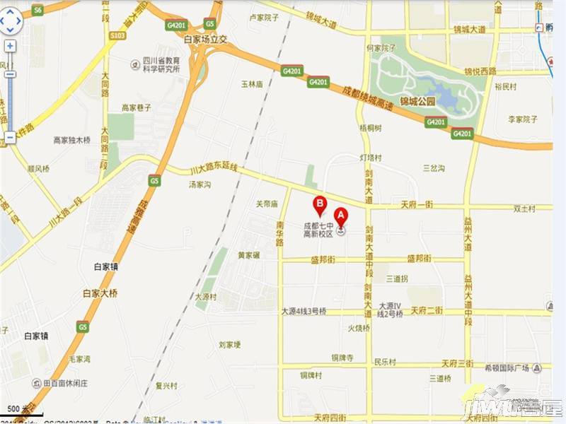 中国铁建西派澜岸位置交通图图片