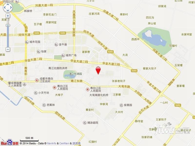 钱江凤凰城(青白江)位置交通图图片