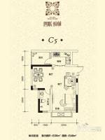 四联悦苑1室1厅1卫48㎡户型图