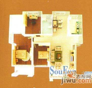 北极金谷家园3室2厅2卫148.5㎡户型图