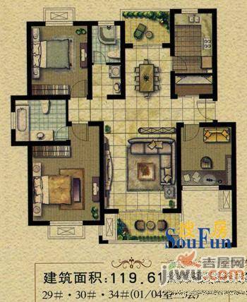 风景城邦翡翠英格兰普通住宅224㎡户型图