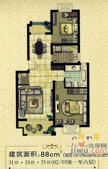 风景城邦翡翠英格兰普通住宅224㎡户型图