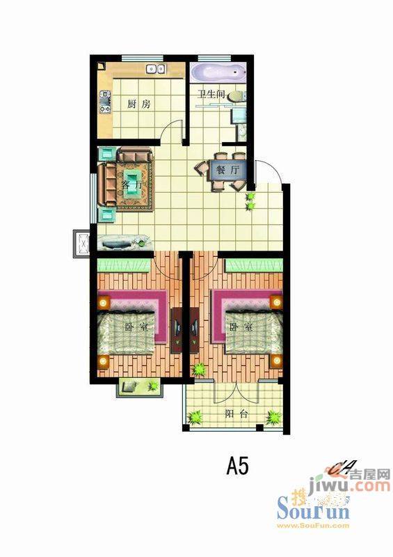 一品佳园3室2厅2卫户型图