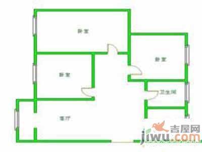 芳草园1室1厅1卫50㎡户型图