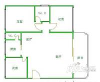 金湖花苑3室1厅1卫98㎡户型图