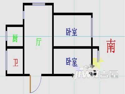 花山湾七区4室1厅1卫108㎡户型图