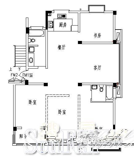 润景美邻苑普通住宅291.2㎡户型图