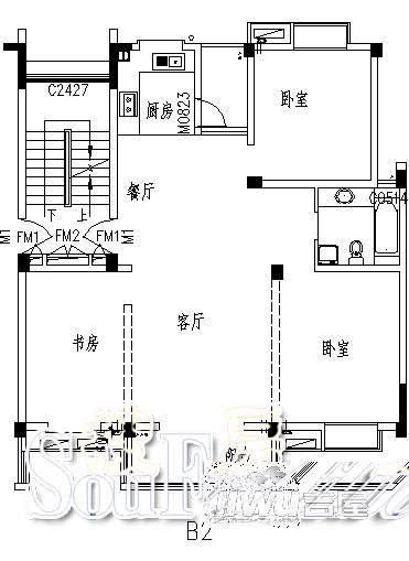 润景美邻苑普通住宅291.2㎡户型图